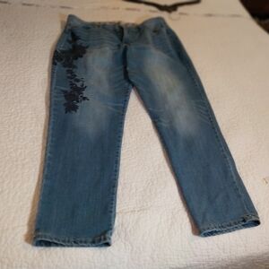 VINTAGE Women"s blue jeans Large Cotton
